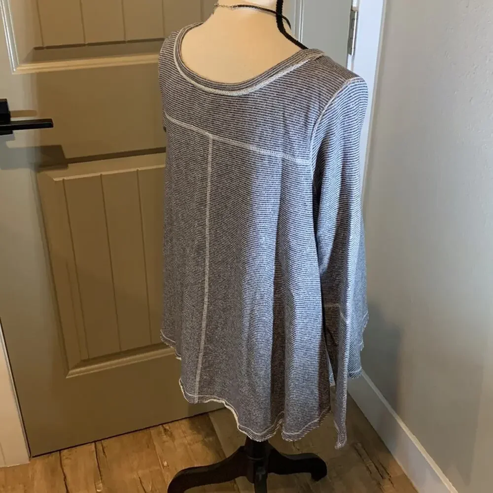FREE PEOPLE Lacey Love Striped Top S